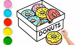 How To Draw Unicorn Donut|Pyara Unicorn Donut Kaise Banaye|Step By Step Donut Drawing|#youtubevideos