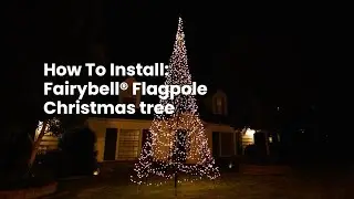 How to install a Fairybell Flagpole Christmas tree
