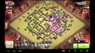 TH9 Golem lava balloons 3 stars attack