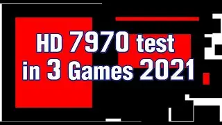 Radeon HD7970 Test in 3 games [Deus Ex, Metro Exodus, Shadow of the Tomb Rider]