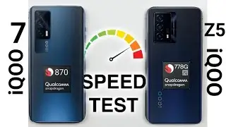 iQOO 7 vs iQOO Z5 Speedtest PUBG New State opening speed Comparison Which is fast 🤔😎🔥