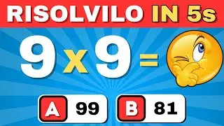 Riesci a Superare Questo Quiz di Matematica? (Facile &rarr; Medio &rarr; Difficile &rarr; IMPOSSIBILE) ➕🧠➖