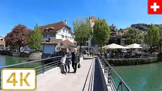 Old Town walk in Thun, Switzerland | Spring 2021【4K】