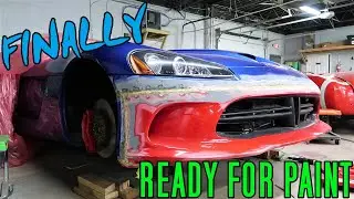 Ready for Paint | Dodge Viper Front Bumper Conversion
