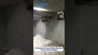 ❄️Using Our Indoor Snow Machine In Any Place | Realistic Snowfall Demo