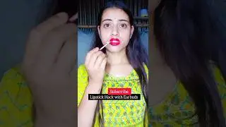 Lipstick Hack with Earbuds 😮 #viral #earbuds #lipstick #hack #shots