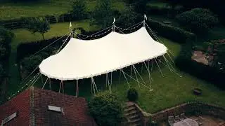 Garden sailcloth marquee