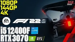 F1 2022 | i5 12400F + RTX 3070 | 1080p, 1440p, 4K benchmarks!