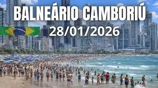 CALOR praia Balneário Camboriú ao vivo - QUARTA-FEIRA - 28/01/2026