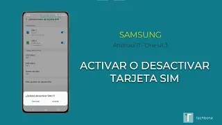 Activar o desactivar tarjeta SIM - Samsung [Android 11 - One UI 3]