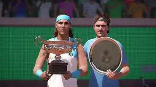 TIEBREAK + PS5 Pro Rafa Nadal reverse winning Smash Vs Roger Federer Legendary