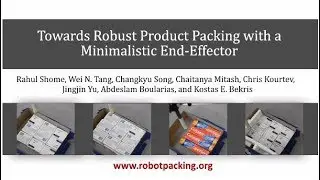 Robust Product Packing with a Minimalistic End-Effector