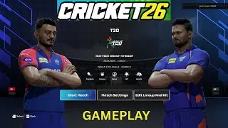DELHI CAPITALS VS LUCKNOW SUPER GIANTS IN CRICKET26 [HARDEST DIFFICULTY] #shorts #cricket