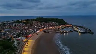 Short drone flight on Scarborough seafront