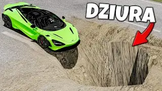❄️ SUPERAUTA KONTRA WIELKIE DZIURY | BeamNG Drive |