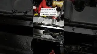 Fixing boost leaks and a new coolant overflow tank.