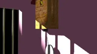 An animated wall clock