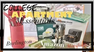 APARTMENT ESSENTIALS | AMAZON, MARSHALLS, BURLINGTON, + MORE | APARTMENT MUST HAVES |COLLEGE EDITION