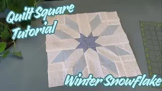 Winter Snow Flake Quilt Square | January 2026