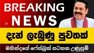 මහින්ද රාජපක්ෂගේ ෆේස්බුක් සටහන උණුසුම් වෙයි | Mahinda Rajapaksa | BREAKING NEWS, Sinhala News