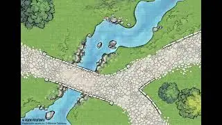 Mountain Crossroads | D&D Animated Battle Map (Loop)