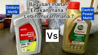 Enduro matic vs castrol power 1 | oli motor matic terbaik beat scoopy Vario 125 PCX stylo