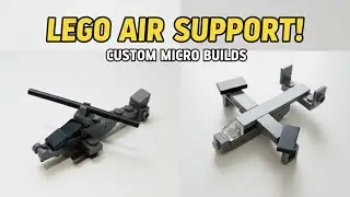 ​Tiny But Mighty! LEGO Micro Attack Helicopter & Jet Build