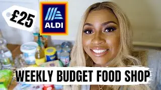 &pound;25 BUDGET ALDI FOOD SHOP FOR ONE PERSON || LOW CARB MEAL IDEAS