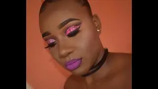 Poppin Valentines Slay- Chunky Glitter Cut Crease 2018 Collab w MakeupByNesha