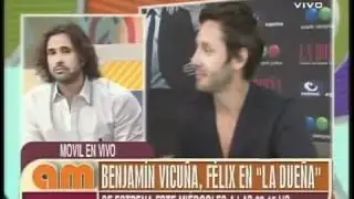 Jorgelina Aruzzi y Benjam&iacute;n Vicu&ntilde;a en AM - Telefe