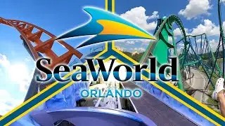 Every Major Coaster at SeaWorld Orlando! (4K HIGH QUALITY Front Seat POVs)- SeaWorld Orlando, FL