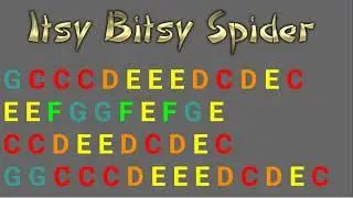 The Itsy Bitsy Spider - 9 Different Ways for Boomwhackers