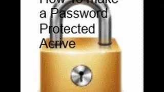 How to make A password protected archive folder