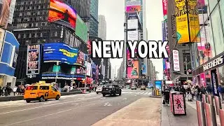 New York City Walking Tour - 7th Avenue to Broadway NYC