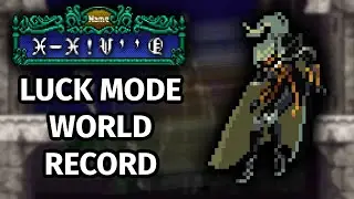 Castlevania SotN Luck Mode World Record EXPLAINED!