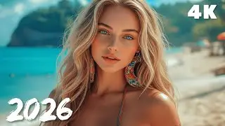 Ocean Peace Mode 🍃 Relaxing Tropical Deep House 4K UHD 2026 | Blue Shore Beats