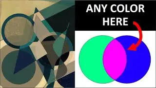 Use Any Color in Shape Intersections - Overlapping Shapes in p5.js