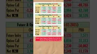 06.02.2025 Stock Market Data #optiondata #cashdata
