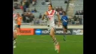 Brett Morris Goes All The Way St George Vs New Zealand Warriors