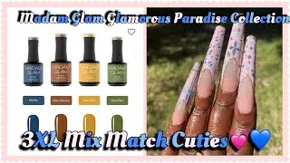 ✨Glamorous Paradise | Madam Glam NY August Collection | Beginner Friendly Camo Design✨🧡💛