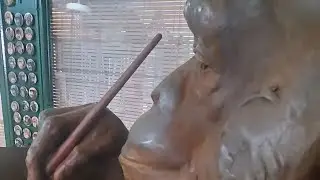 Happy Michael Jacksoon Day is live! at The Bubbles Statue at The Center For Great Apes!
