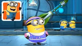 Despicable Me: Minion rush Bratts Workout minion Gru Rocket Level 493 The Volcano gameplay
