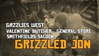 Grizzlies West; Valentine Butcher; General Store; Smithfields Saloon; Grizzled Jon [CIIE272 RDRII]