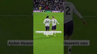 Ayden Heaven and Dalot after Heaven's own goal vs Burnley#mufc #manchesterunited #soccerplayer