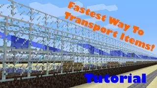 FASTEST Way To Transport Items! | Tutorial | Minecraft 1.13 +