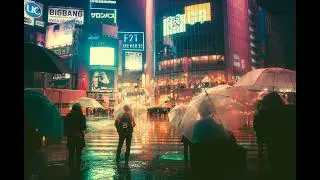 Rainy nights (Vaporwave - future funk - electronic mix)