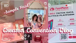 🎀 TIKTOK SHOP CREATOR CONVENTION VLOG 2025 💕 | Sample Haul, Panels, Interviews + Pop-Ups! ✨