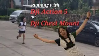 DJI Action 5 pro Running with DJI Chest Mount #djiaction5pro #dji #djichestmount #running