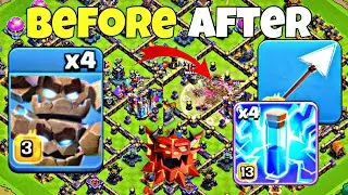 Rank Op Strategy? Queen Charge Meteor Golem Guide TH18 (Post-Nerf)