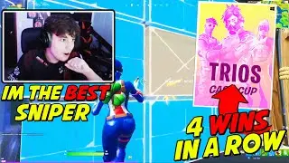 Clix  WINS 4 Pro TRIO Scrim Games In a Row & Shows Why He is The Best Sniper In The Game